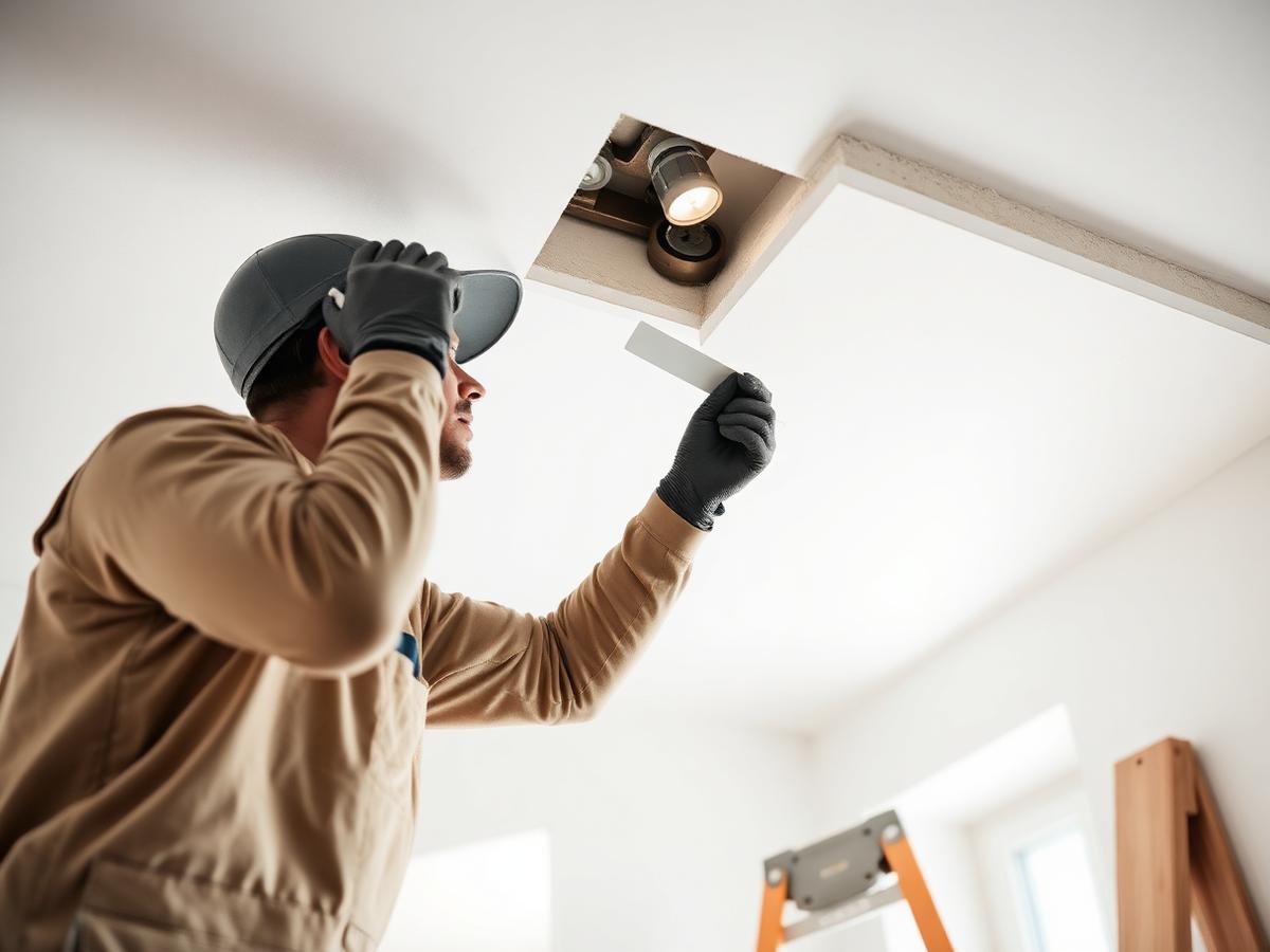 Instalação profissional de gesso